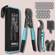 Pex Crimping Clamp Cinch Tool and Pipe Hose Cutter,Meets ASTM 2098 for 3/8"to1"