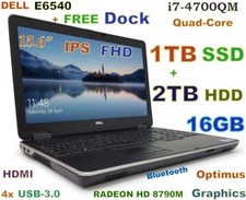 DELL E6540 i7 Quad 3D Design Laptop