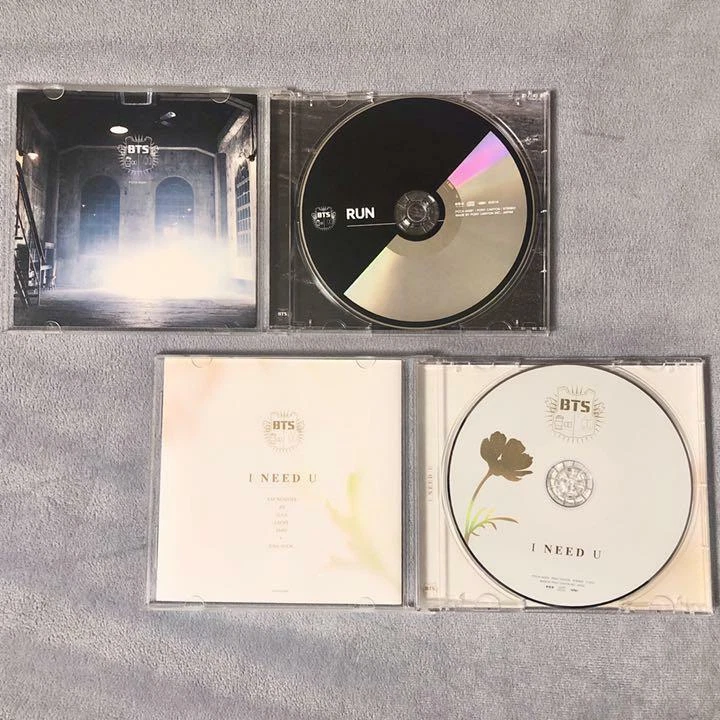 BTS CD Sets RUN+ I NEED U Japanese Version Bangtan Boys Official