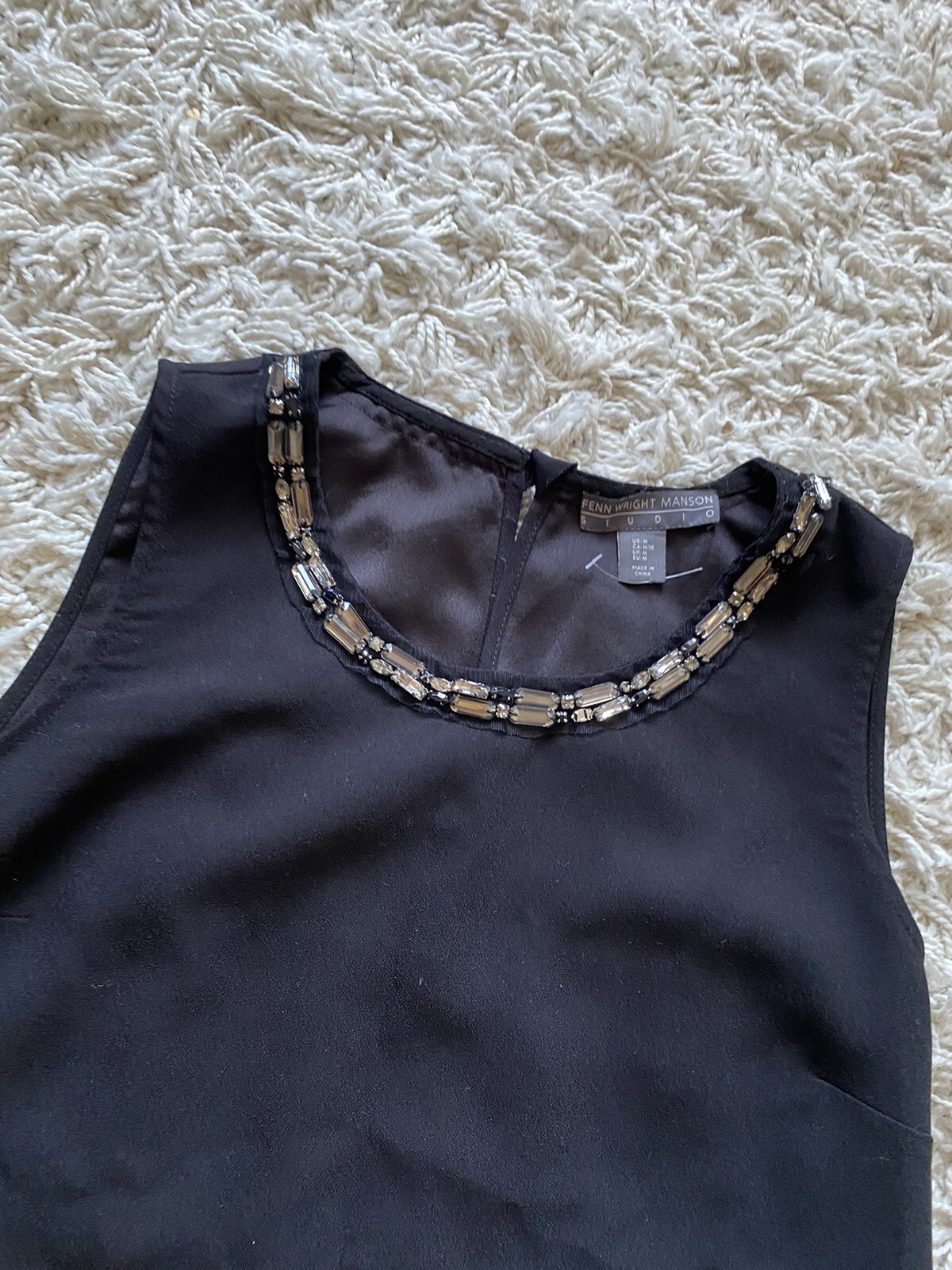 Fenn Wright Manson Studio Blouse Top Rhinestones … - image 7