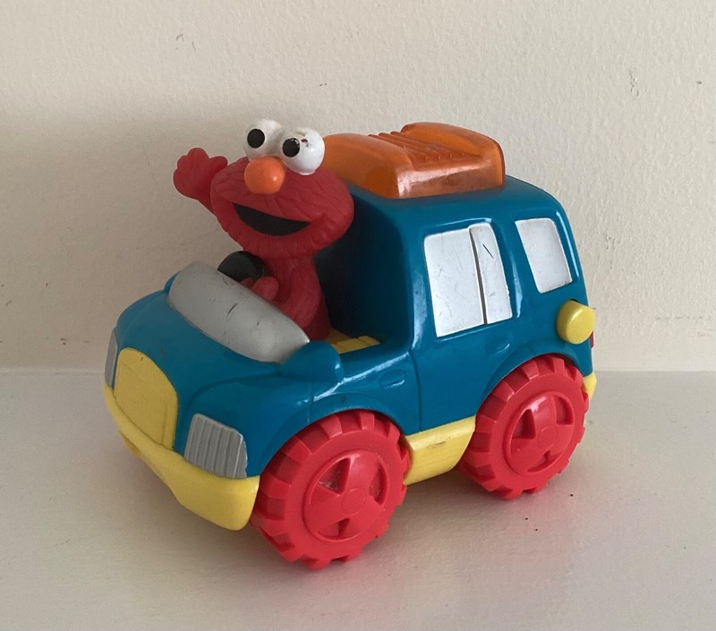 Rare 1997 Tyco Sesame Street Elmo Emergency Vehicle lights sounds Ride with Elmo