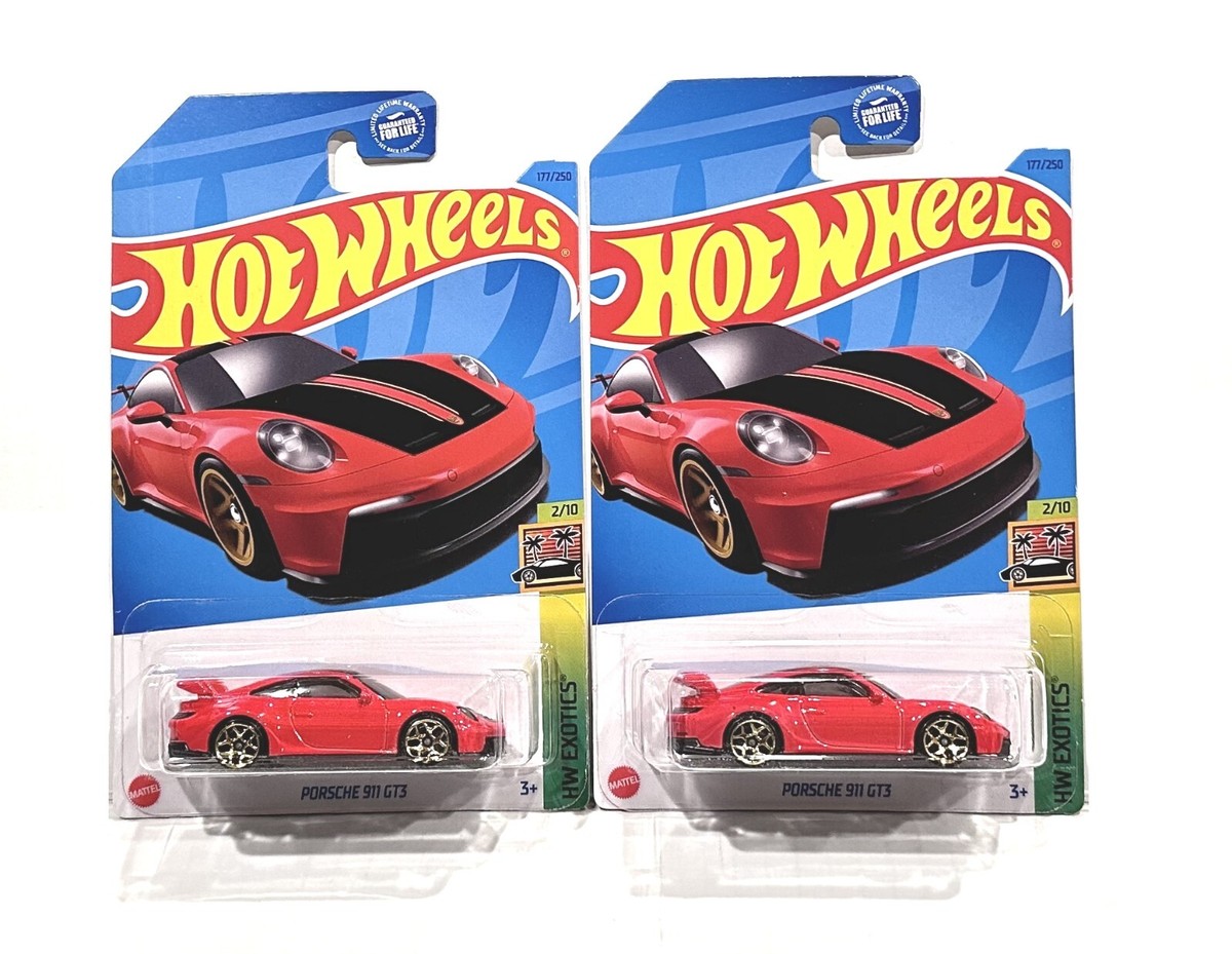 2023 Hot Wheels Porsche 911 GT3 Lot of 2 HW Exotics J CASE - SET