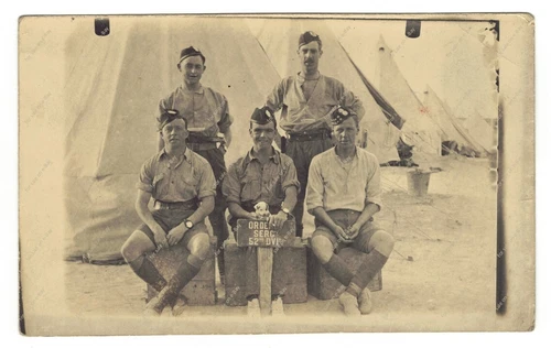 WW1 WW2 photo 52nd Lowland Division Royal Scots Fusilier Highland Light Infantry