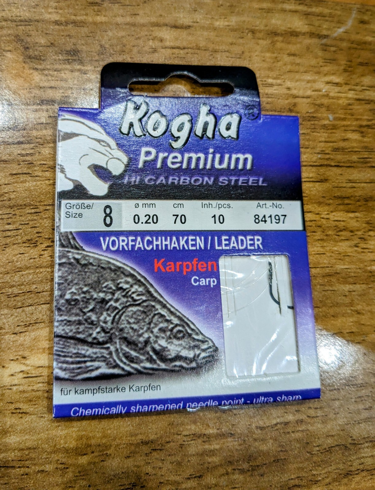 Job Lot Of Kogha Carp And Eel Fishing Hooks To Nylon eBay