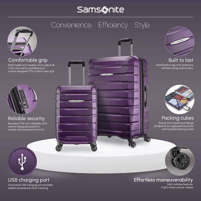 Samsonite Tech 2.0 2-piece Hardside Spinner Set in Purple for sale online | eBay Samsonite Tech 2.0 2-piece Hardside Spinner Set in Purple for sale online | eBay