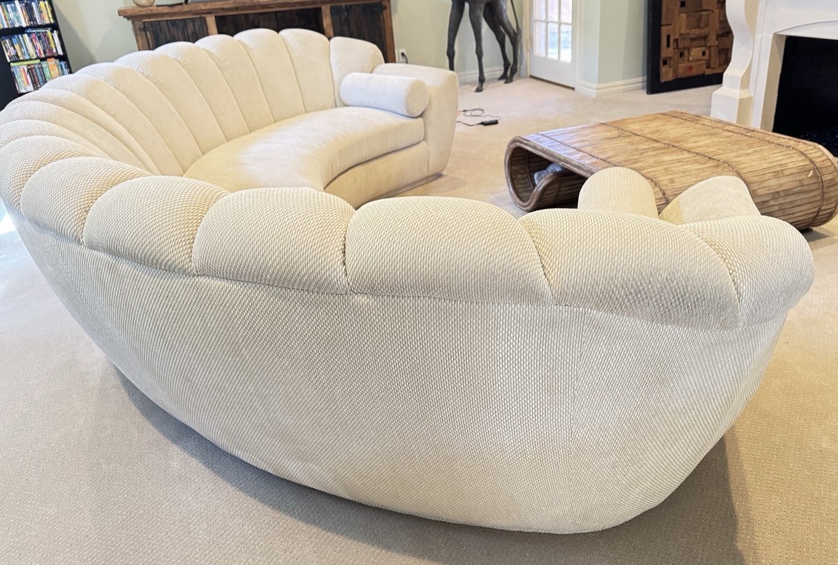 LARGE Semi Circle Designer Couch | eBay