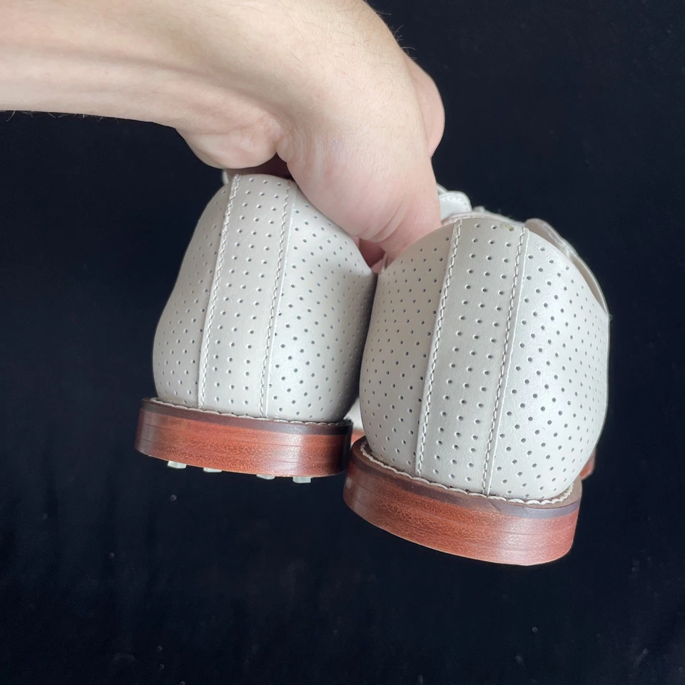 G/FORE Gallivanter Luxe Leather Golf Shoes - Stone US 9.5 Women’s RARE - Image 4 of 4