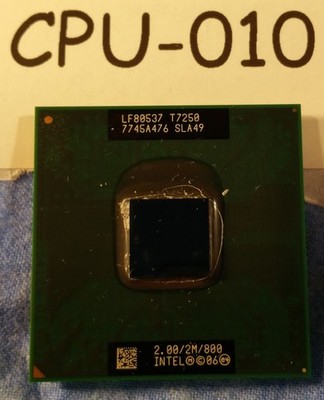 CPU010 - Intel Core2 Duo T7250 2.00 GHz Laptop CPU Processor SLA49