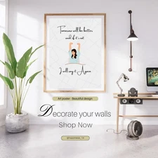 Motivational Quote Digital Wall Art | Positive Printable Poster Instant Download