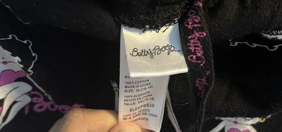 BETTY BOOP WOMEN TEEN SLEEPWEAR LOUNGE PANTS SIZE X Large BY FLEISCHER - Image 3 of 4