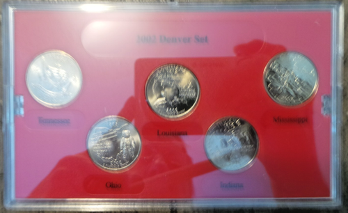 2000, 2002 & 2004 Denver Mint State 15 Quarter Collection w/COA Uncirculated. - Picture 7 of 9