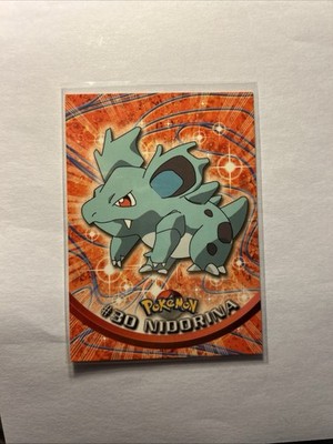 1999 Topps Pokémon TV Animation Series 1 - Nidorina #30 Blue Logo