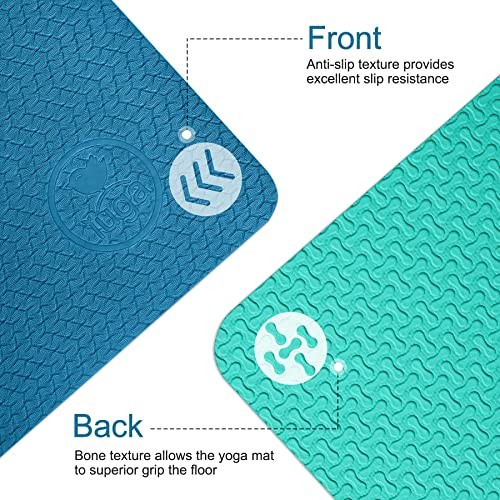 Non Slip Eco Friendly Thick Yoga Mat for Pilates and Hot Yoga