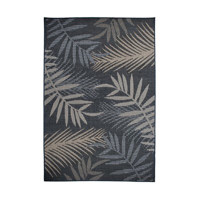 Rugshop Outdoor Rug Bahama Palm Frond Indoor Outdoor Carpet Outdoor Patio Rugs