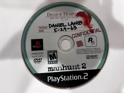Manhunt 2 (Sony PlayStation 2, 2007) Disc Only, Tested!