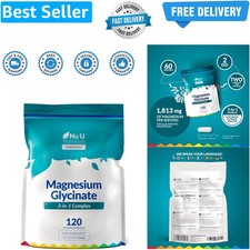 Magnesium Glycinate | Citrate | Malate | 3-in-1 Complex 1813mg - 120  Capsule... 0.07 per thousand milligrams