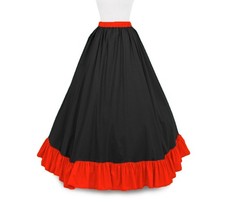 Cotton Maxi One Lyre Full Circle Skirt Women/Girl Belly Dancing Flared Skirt