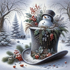 Christmas 5D Diamond Art Kits for Adults,Winter Diamond Painting Kits for Beginn