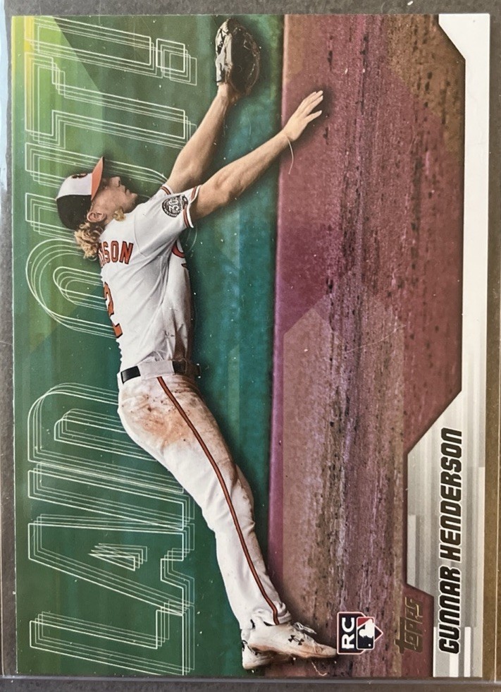 Gunnar Henderson RC 2023 Topps Update Series Laid Out #LO-19 Orioles Rookie