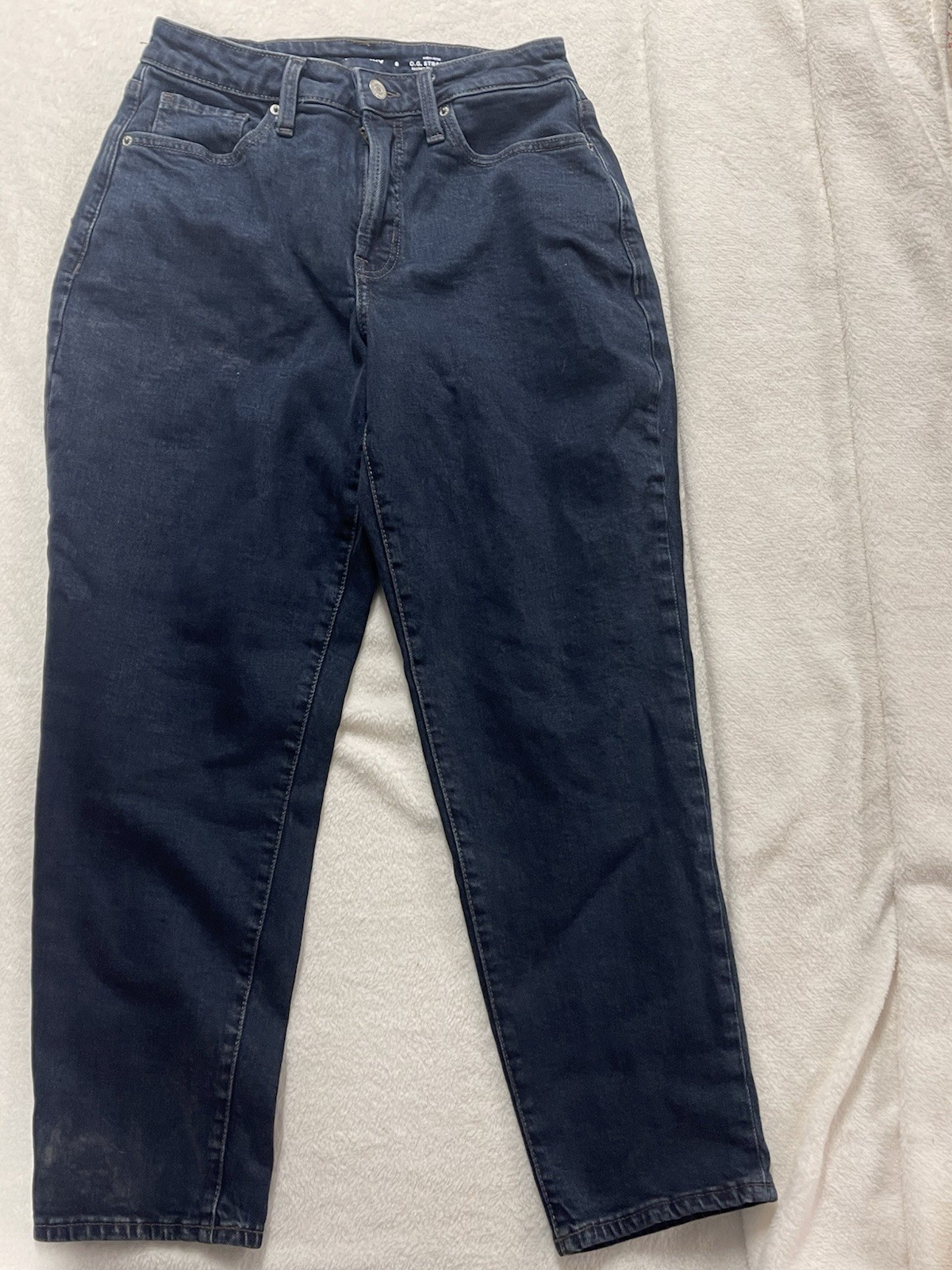 Old Navy O.G. Straight High Rise Secret Slim Pockets Blue Jean Size 8