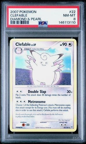 Clefable graded PSA 8 for sale on eBay