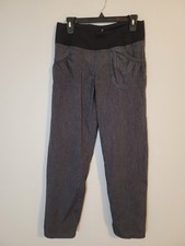 PrAna Summit Pull-on Pant Women's SIZE MEDIUM Black Straight Leg Pockets Outdoor