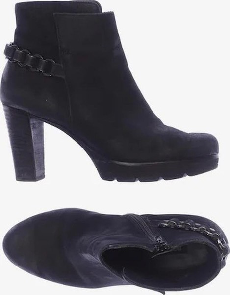 Women Paul Green Ankle Boots Black Nubuck 37 #C3Y6