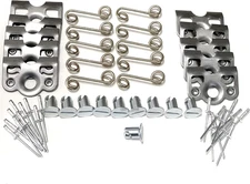 Quick Release Steel Dzus Buttons with Springs - Pack of 10