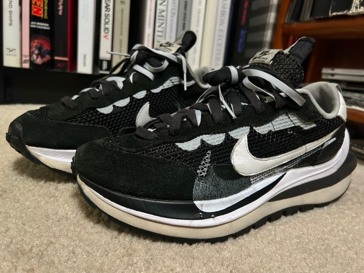 Nike Sacai x VaporWaffle Black White Mens Sneakers Size 11, shoes