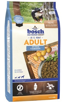 bosch HPC Adult mit Fisch & Kartoffel | Hundetrockenfutter für ausgewachsene ...