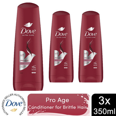 Dove Nourishing Conditioner Pro-Age für sprödes & geschädigtes Haar 350ml, 3er Pack