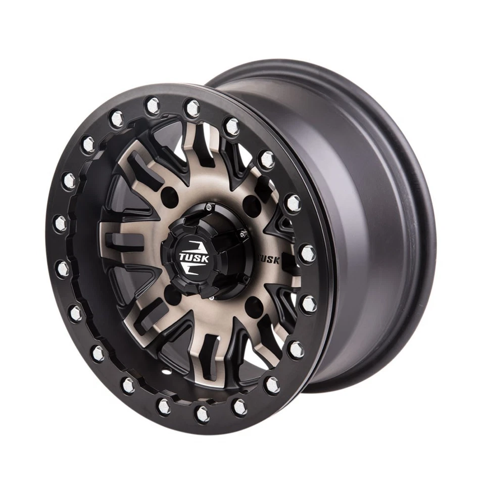 TUSK 4/156 Teton Beadlock UTV Wheel 14x7 4.0 + 3.0 Fits POLARIS RZR XP 1000 Foto 2 de 4