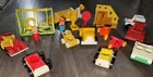 Vintage 1986 Fisher Price Little People Figures And Vehicles Mixed Pieces Lot