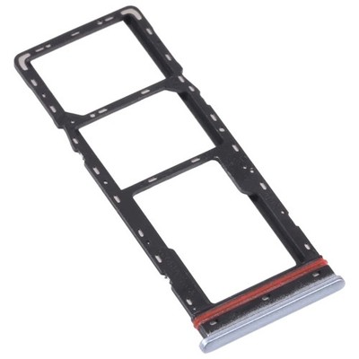 For Tecno Spark 7 KF6 SIM Card Tray + SIM Card Tray + Micro SD Card Tray, For T