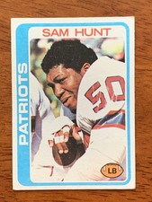 1978 Topps Football Card #461- Sam Hunt, New England Patriots - Excellent
