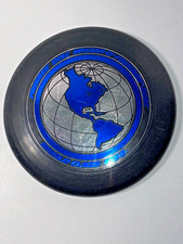 Vintage 1980 Wham-O Frisbee Disc World Class Black/Blue 165g Competition Model
