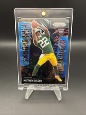 Matthew Golden 2025 Panini Prizm Fireworks Blue Cracked Ice /99 🔥 RC Packers
