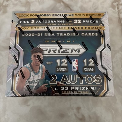 Panini Prizm 2020-21 Basketball Hobby Box (144 Cards) 2 Autos Factory Sealed Box
