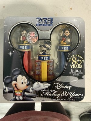 Disney Pez Mickey Mouse Trio 2007 80th Anniversary Collection
