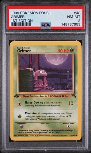 Grimer (1st Edition) graded PSA 8 for sale on eBay