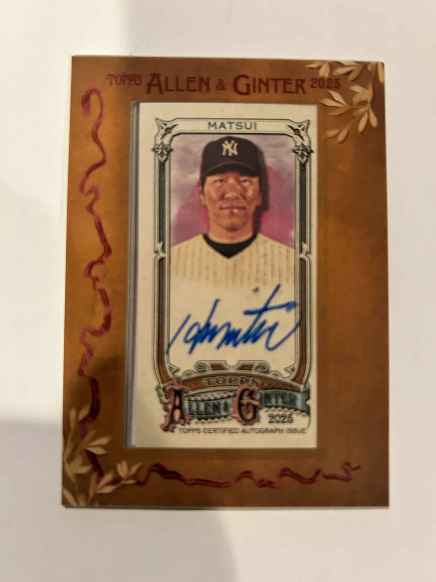 松井秀喜 1of1 matsui hideki topps 1/1 Auto Hideki Matsui Topps Baseball Series 1 MLB World Tour Tokyo Series