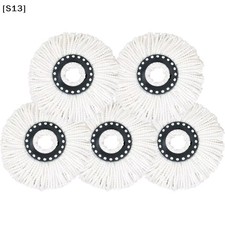 Tête balai rotative microfibre 6mm ronde chiffon rechange nettoyage
