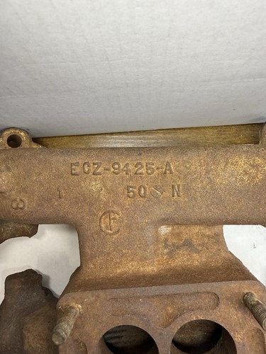 56 FORD THUNDERBIRD Y BLOCK 292 312 INTAKE MANIFOLD ECZ-9425-A FoMoCo 4-Barrel - Picture 2 of 24