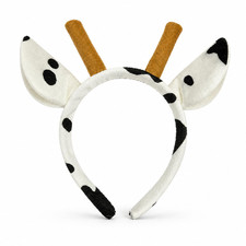 Cow Ears Headband, Animal Costume Hair Accessory for Halloween Party