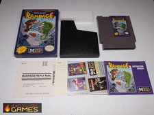Rampage COMPLETE  BOX - NINTENDO NES FAST SHIPPING!  814a