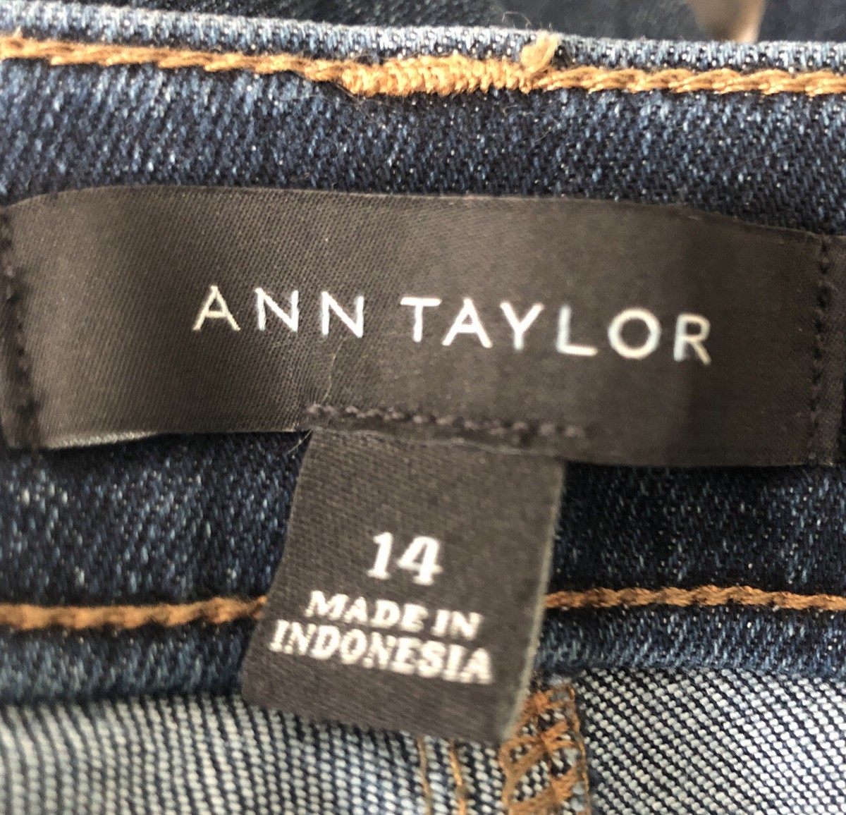 Women's Ann Taylor Skinny Ankle Blue Jeans Tapered Leg, Size 14 | eBay
