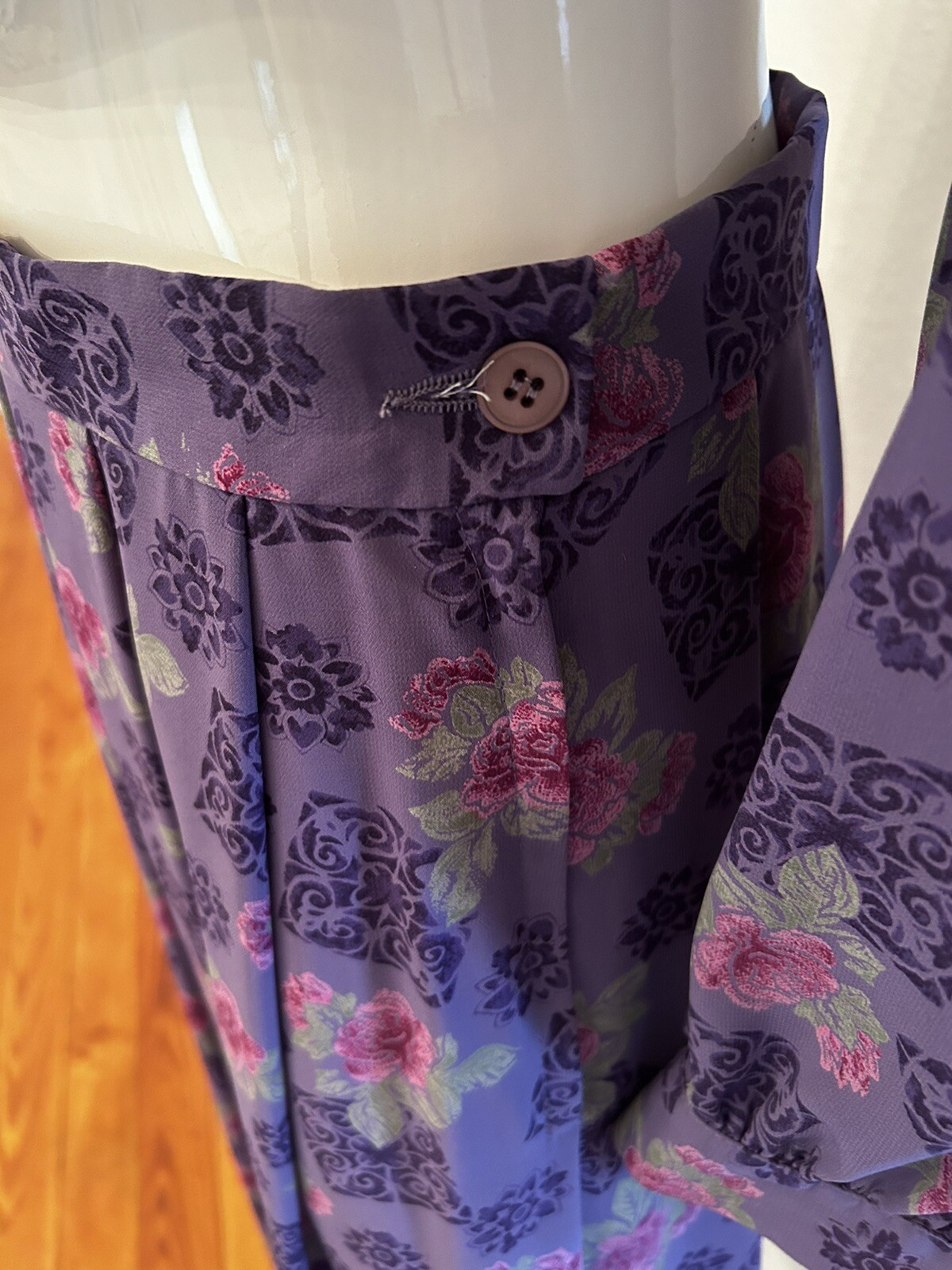 VINTAGE 2-PC PENDLETON Purple PATTERNED SKIRT & B… - image 4