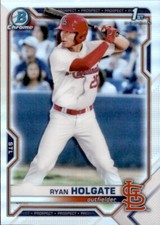 2021 BOWMAN DRAFT CHROME 1ST REFRACTOR ST.LOUIS CARDINALS RYAN HOLGATE #BDC-148