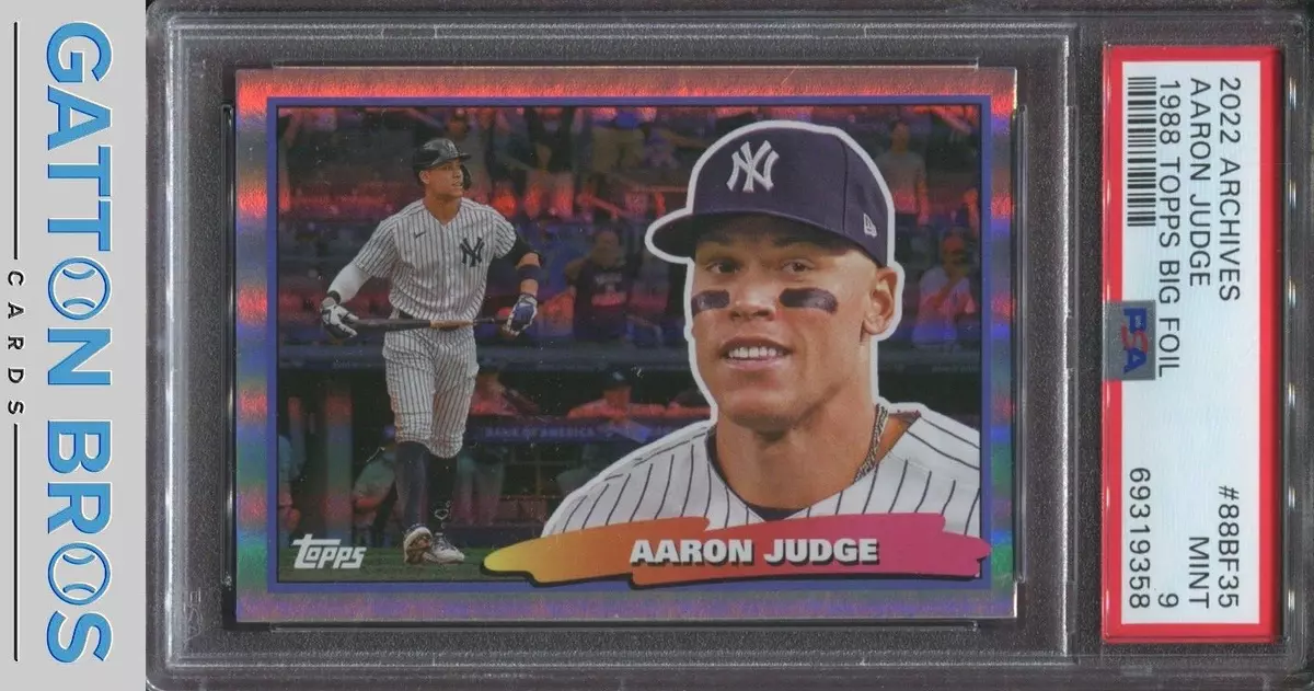 2022 Topps Archives 1988 Topps Big Foil Aaron Judge #88BF35 PSA 9 MINT