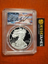 2016 W PROOF SILVER EAGLE PCGS PR70 DCAM FS PAUL BALAN HAND SIGNED FLAG LABEL